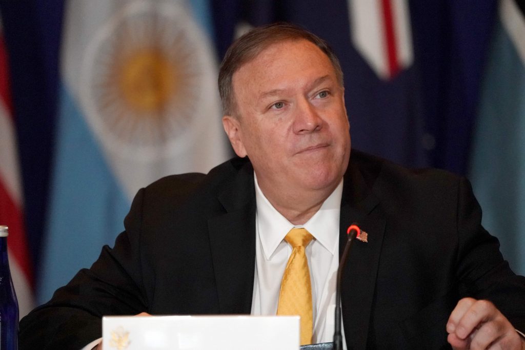Il segretario di Stato americano Mike Pompeo (LaPresse)