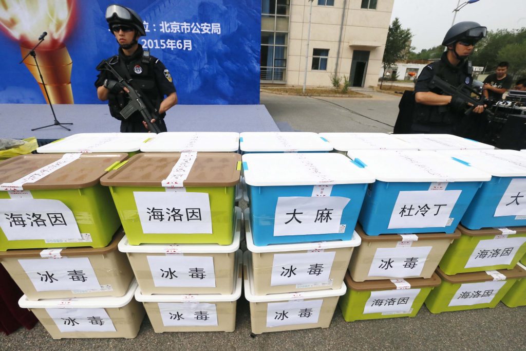 Sequestro droga in Cina (LaPresse)