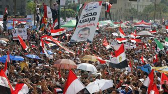 Supporter del presidente egiziano Mohamed Morsi (LaPresse)