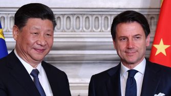 Roma, secondo giorno della la visita di Xi Jinping, che ha incontrato il presidente del Consiglio Giuseppe Conte (LaPresse)