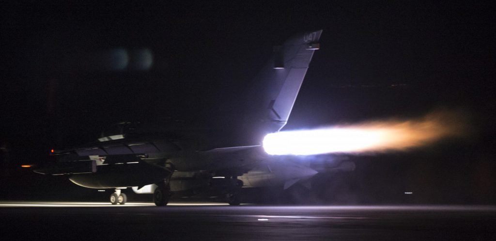 Caccia Tornado della Royal Ai Force britannica