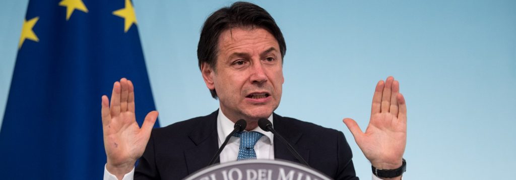 Giuseppe Conte a Palazzo Chigi al termine dell' Audizione Copasir (LaPresse)