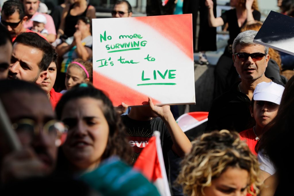 Proteste in Libano (LaPresse)