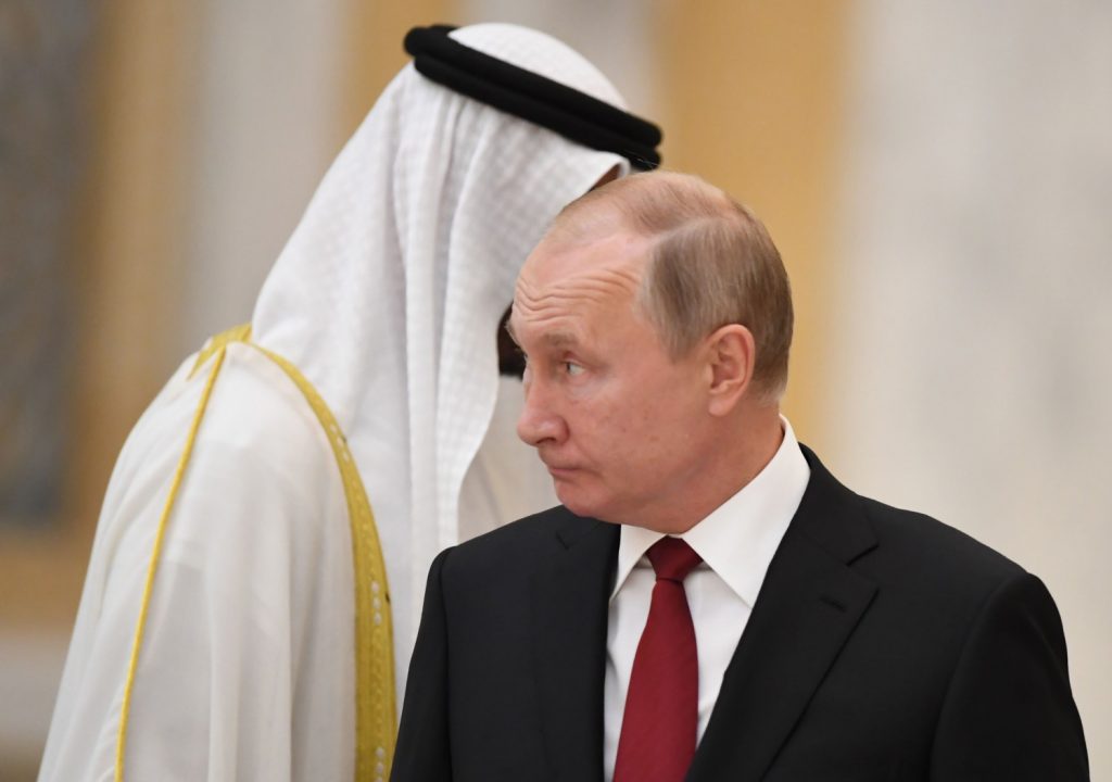 Vladimir Putin ad Abu Dhabi (LaPresse)