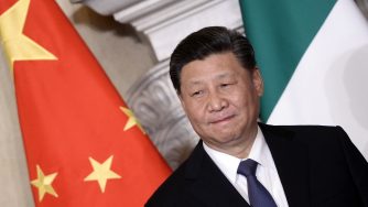 Xi Jinping durante la sua visita in Italia (LaPresse)