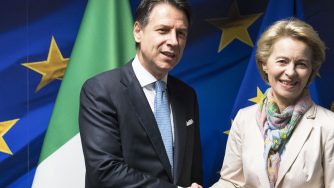 Giuseppe Conte e Ursula Von der Leyen (LaPresse)