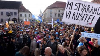 Proteste in Croazia (LaPresse)