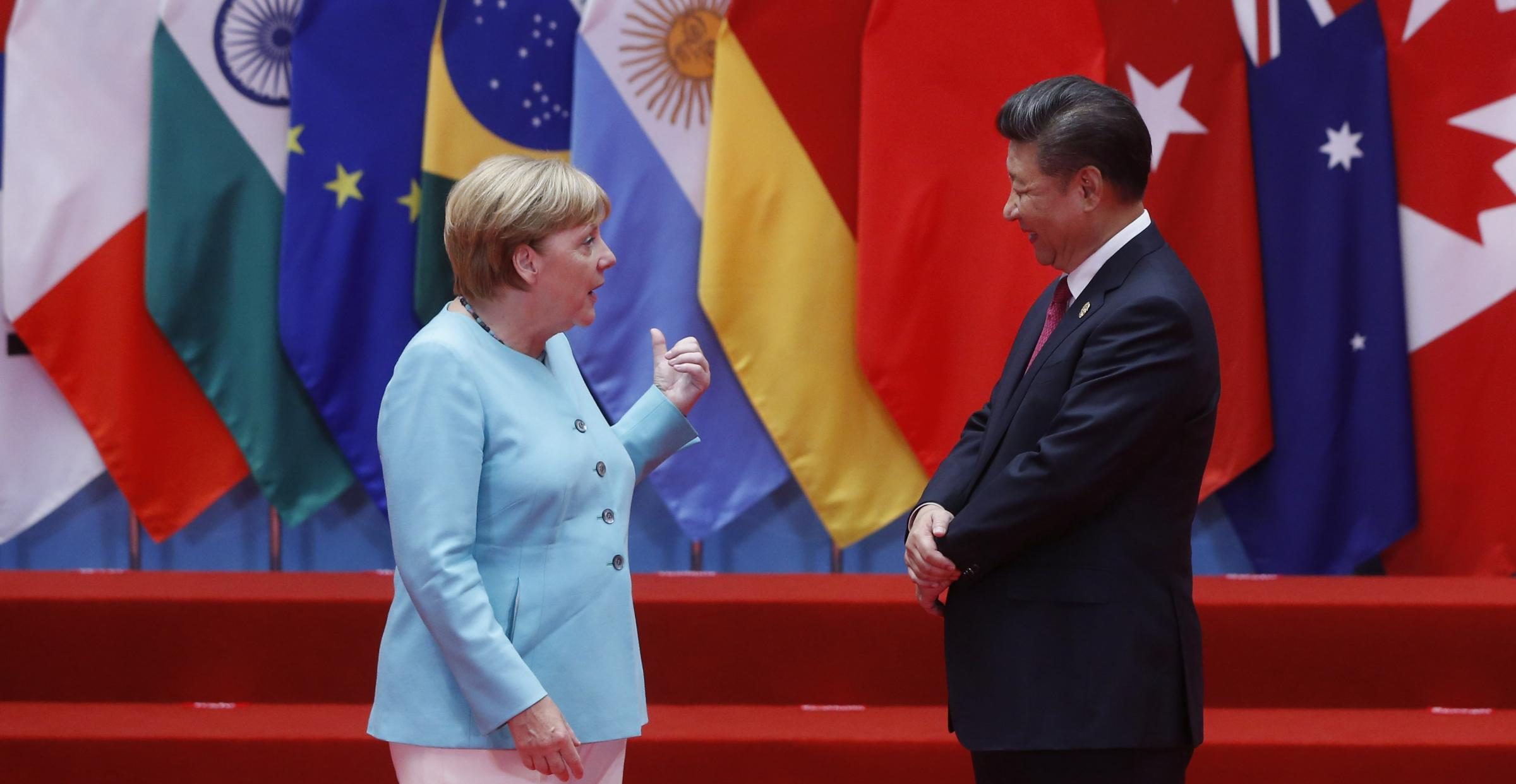 Merkel e Xi
