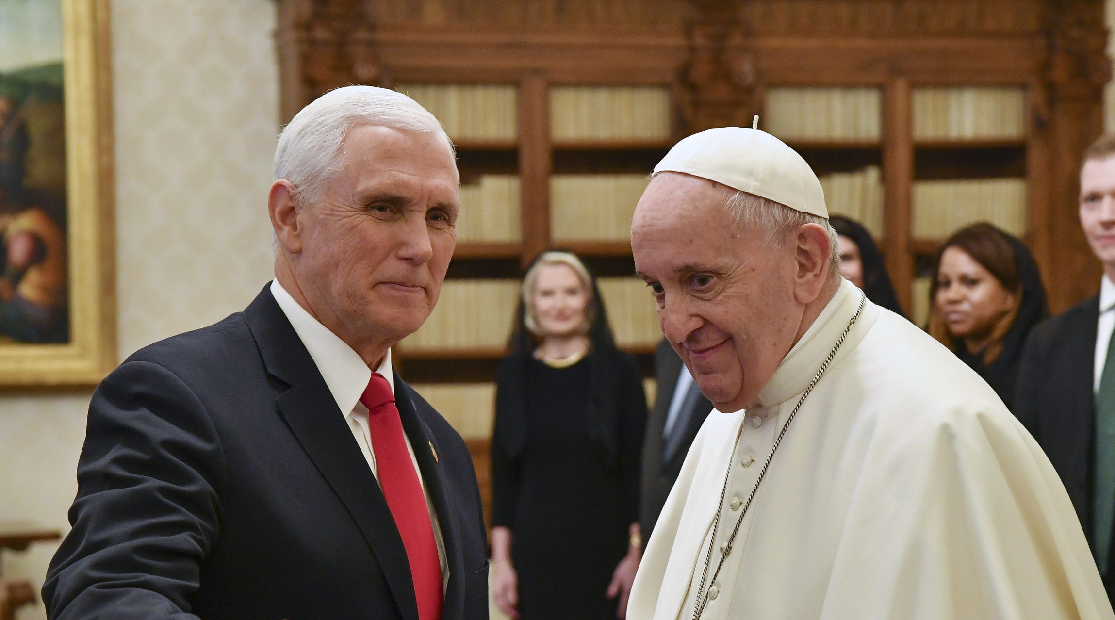 Pence e Papa Francesco
