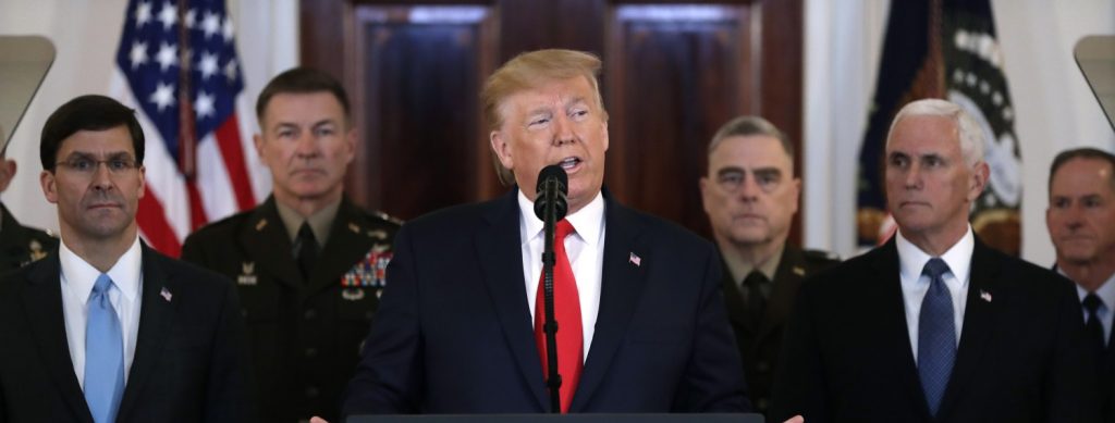 Trump parla dopo il raid contro Soleimani (LaPresse)