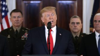 Trump parla dopo il raid contro Soleimani (LaPresse)