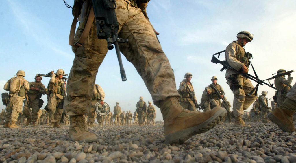 Soldati Usa Marines in Iraq (La Presse)