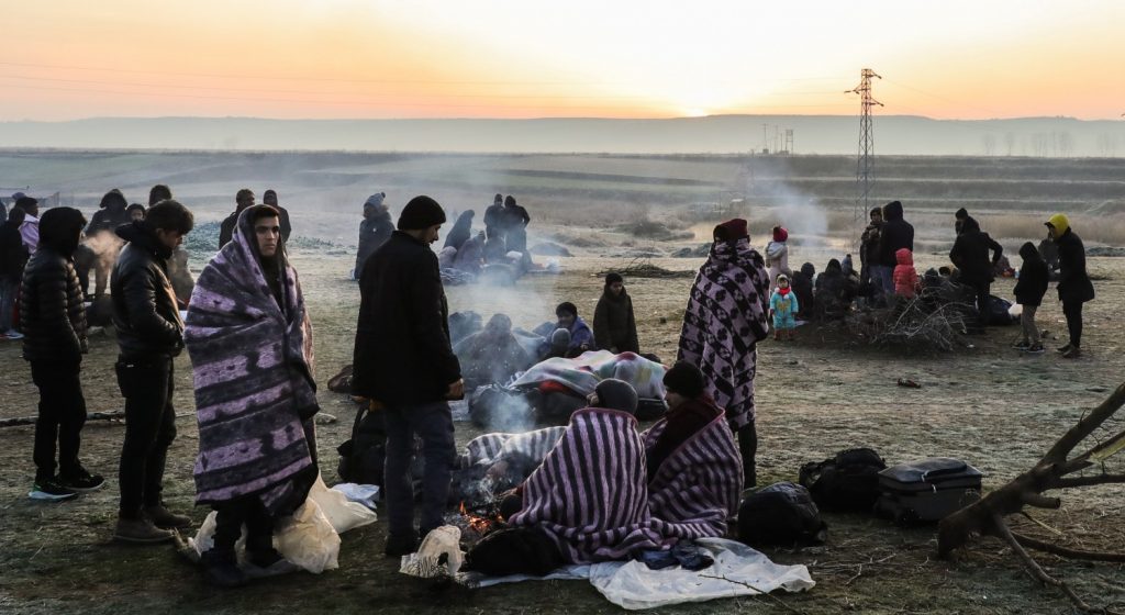 *** BESTPIX *** Migrants Continue To Wait At The Turkish Greek Border