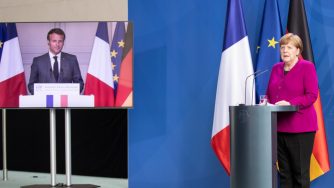 Macron e Merkel (Getty)