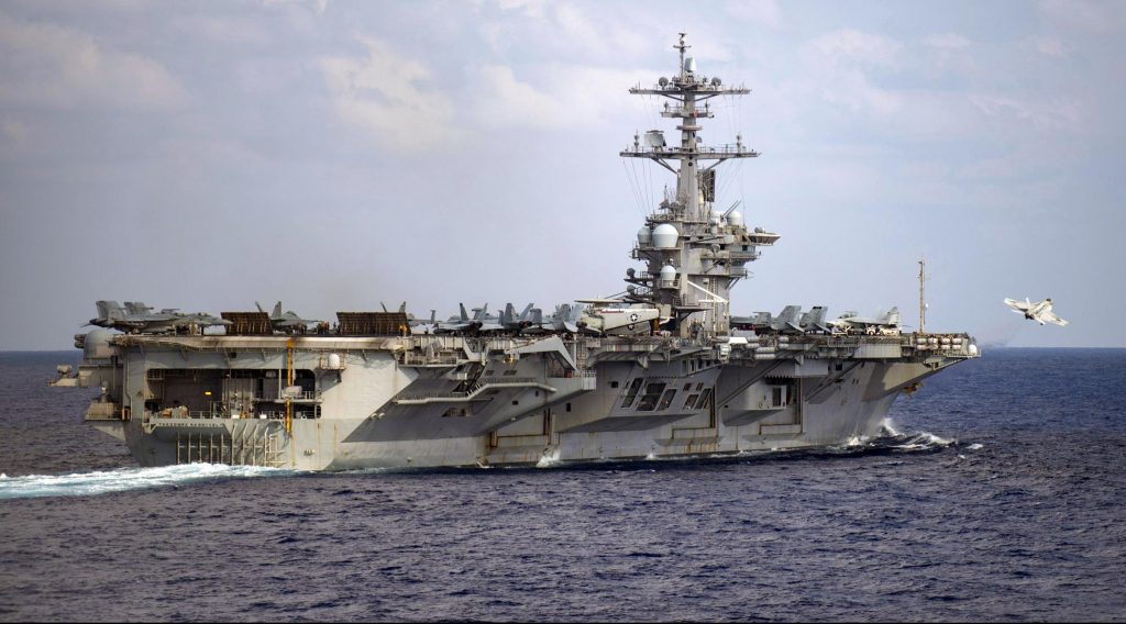 Portaerei Marina americana Uss Theodore Roosevelt (La Presse)