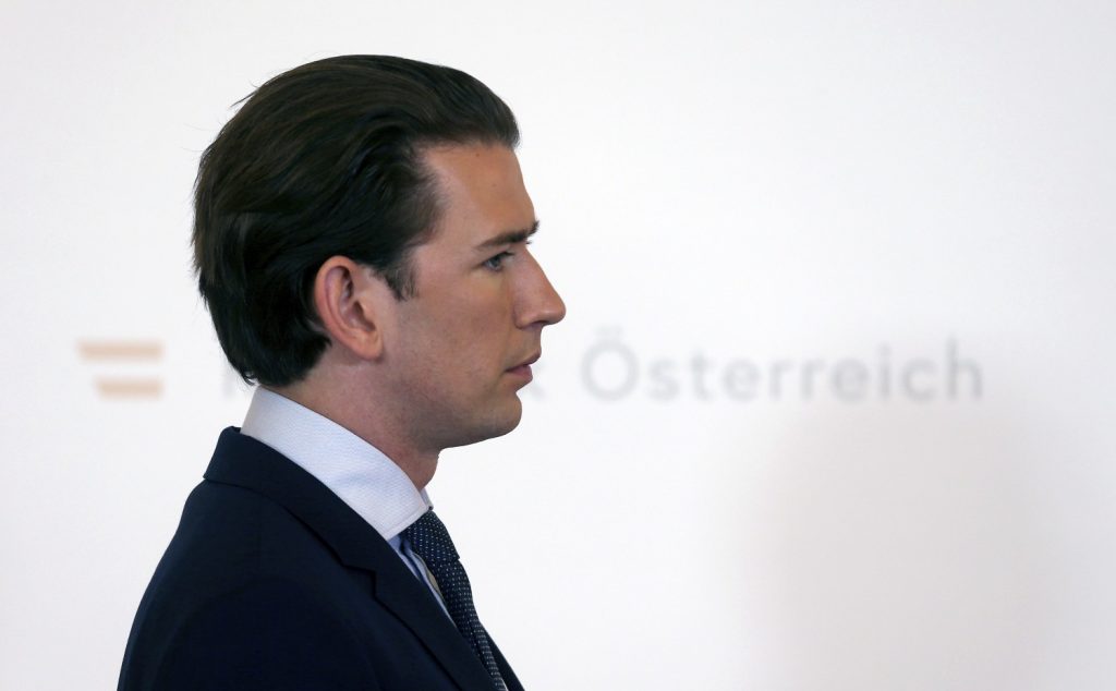 Il cancelliere austriaco Sebastian Kurz
