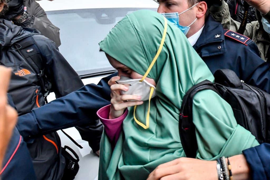 Silvia Romano torna a casa (LaPresse)