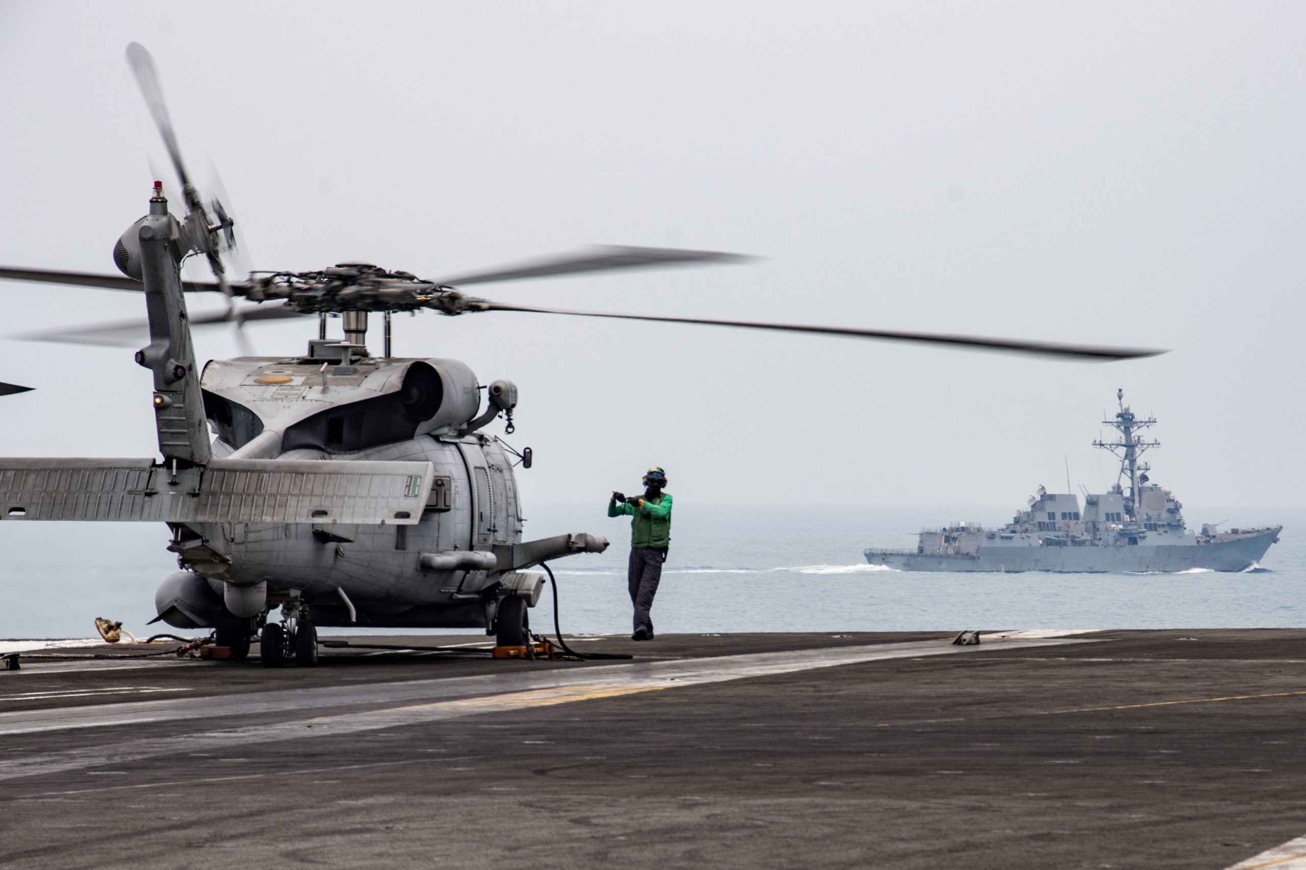Elicottero Usa Mar Cinese Meridionale, marina americana (La Presse)