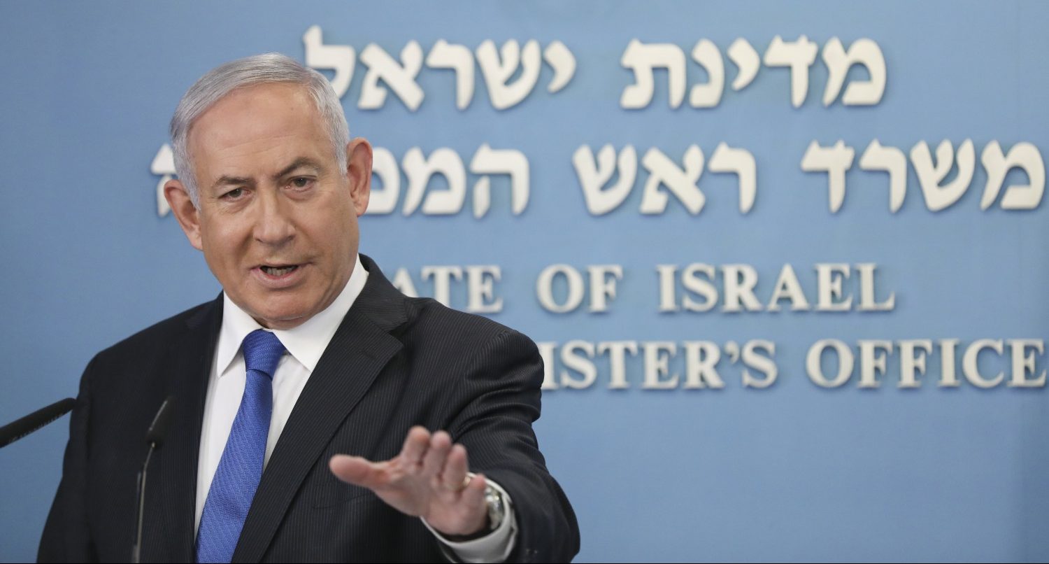 Gerusalemme, il primo ministro israeliano Benjamin Netanyahu in conferenza stampa