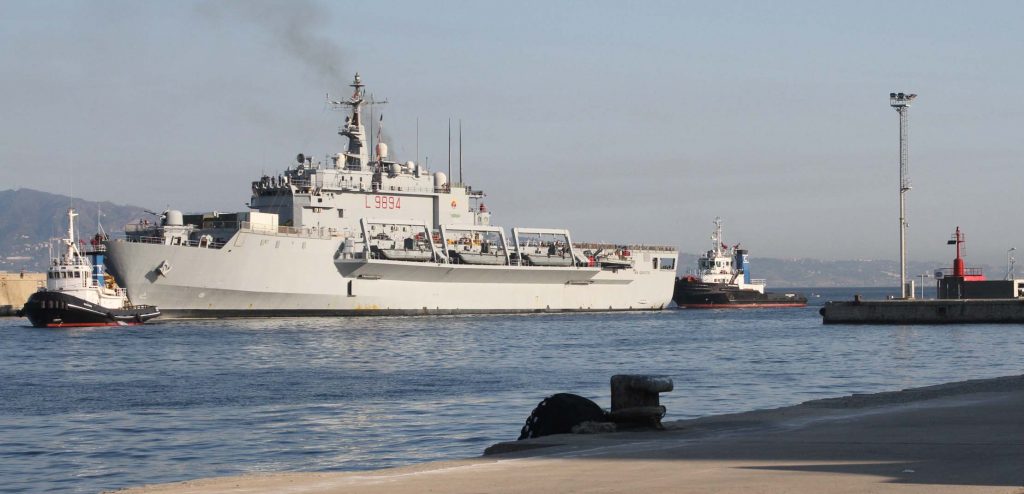 Nave San Giusto della Marina Militare Italiana (La Presse)