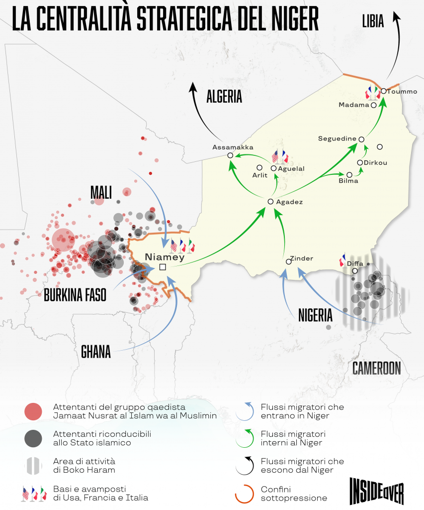 migranti niger libia mappa