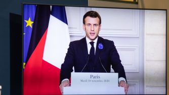 Emmanuel Macron in video (Getty)