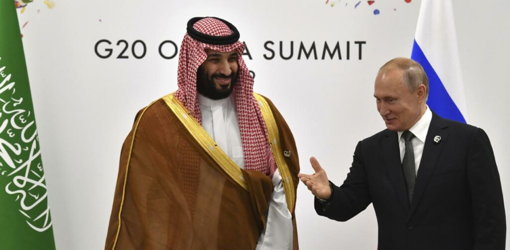 Bin Salman e Putin (la Presse)