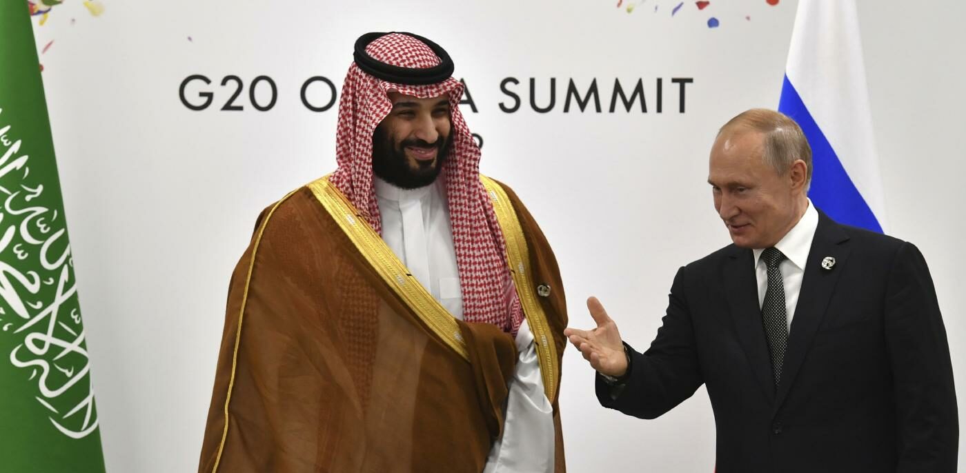 Bin Salman e Putin (la Presse)