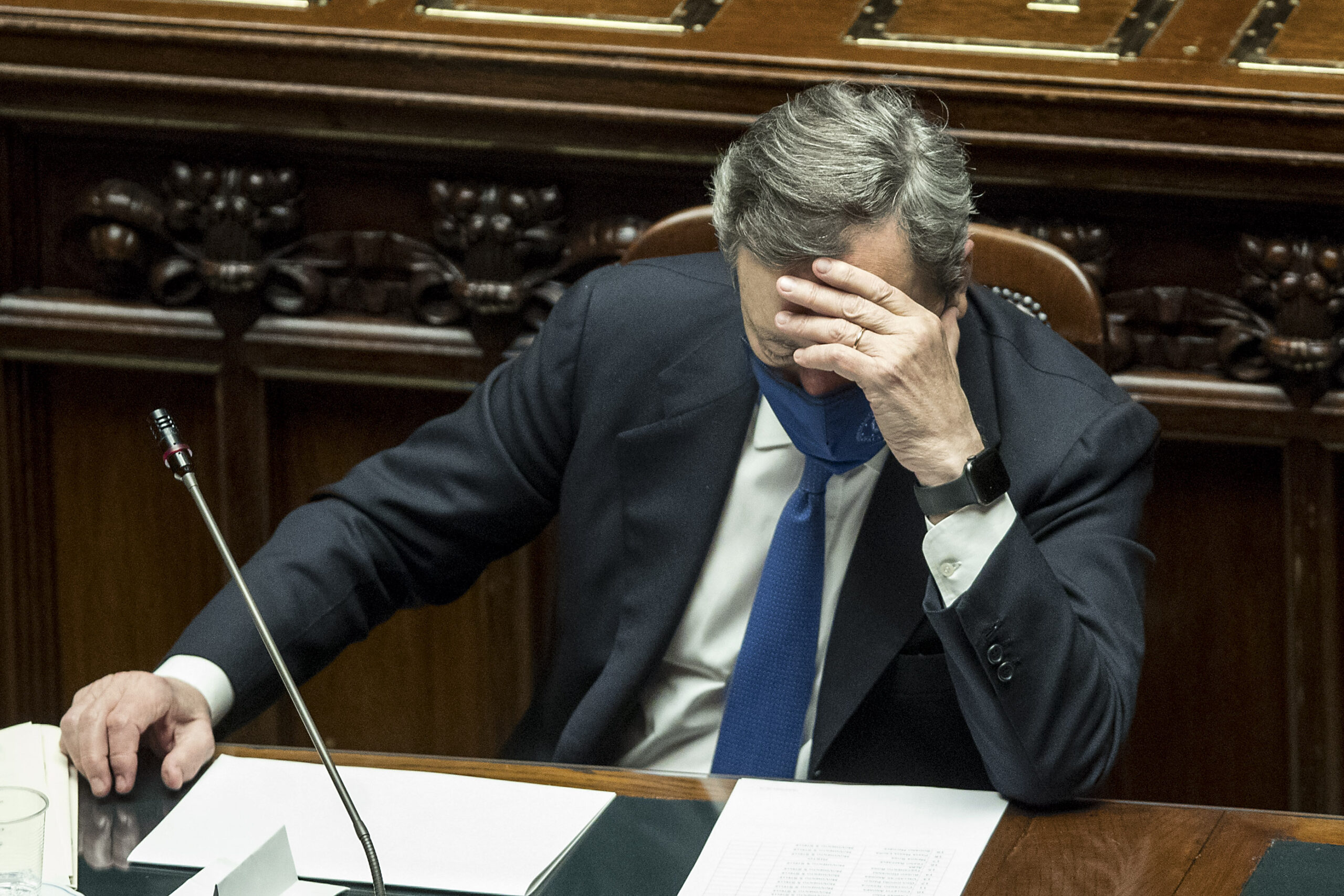 Camera dei Deputati - Voto di fiducia al governo di Mario Draghi (La Presse)