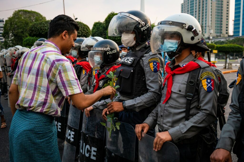 Proteste in Myanmar (Getty)