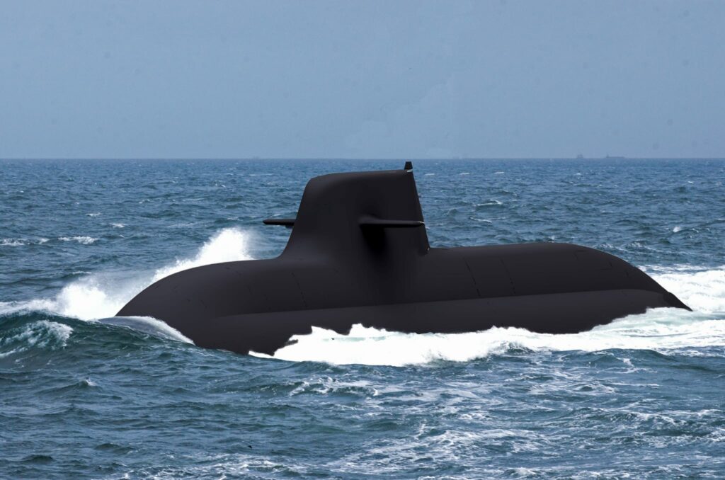 Nuovo sottomarino U212 (By courtesy of FINCANTIERI S.p.A. - All rights reserved)