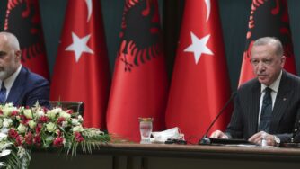 Erdogan e Rama, Albania e Turchia (La Presse)