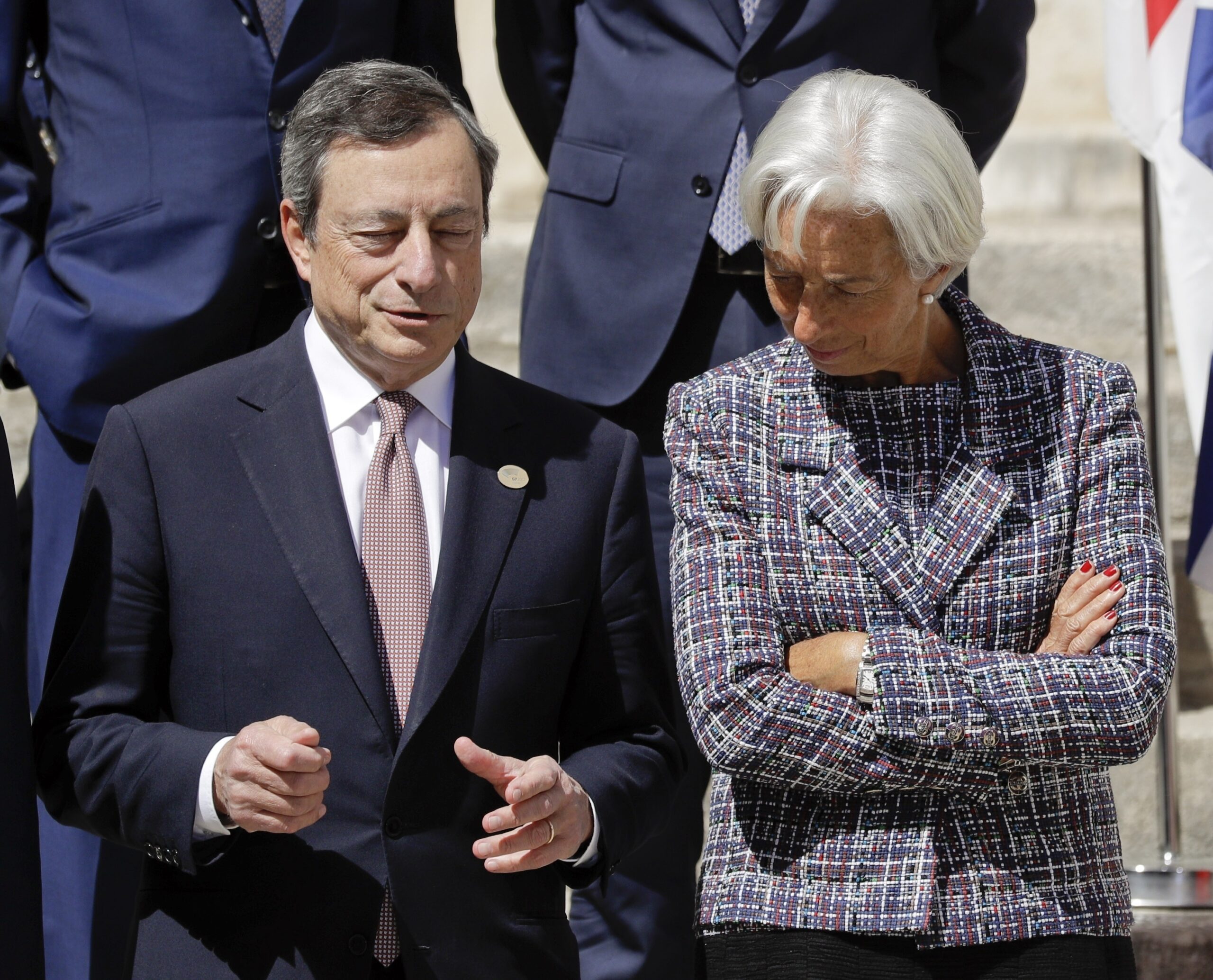 Mario Draghi e Christine Lagarde