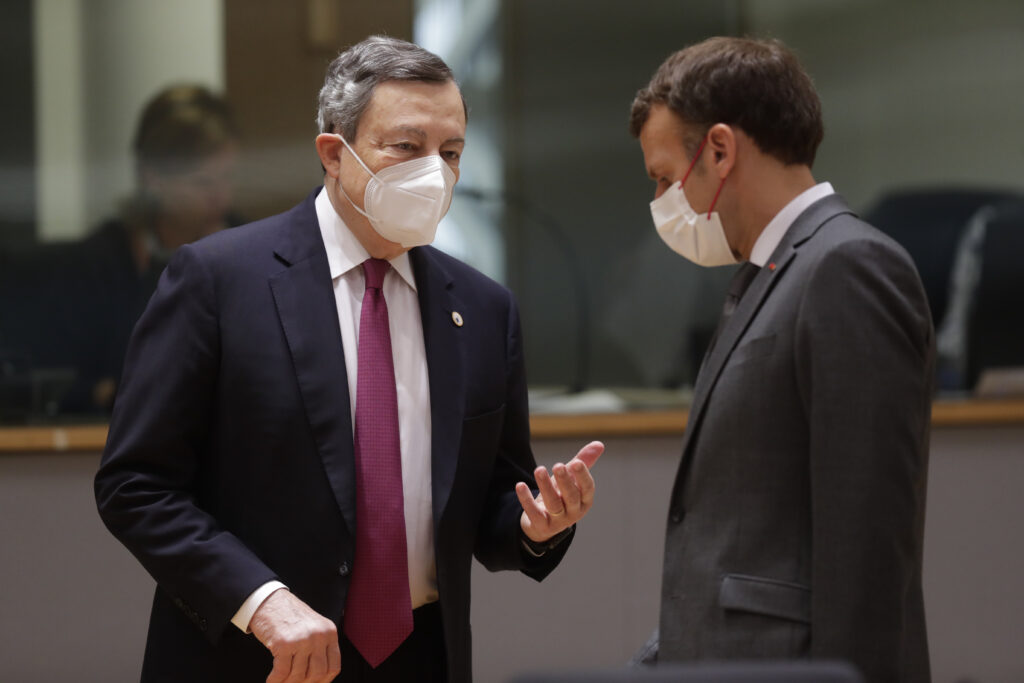 Mario Draghi e Emmanuel Macron