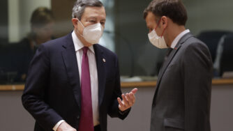 Mario Draghi e Emmanuel Macron