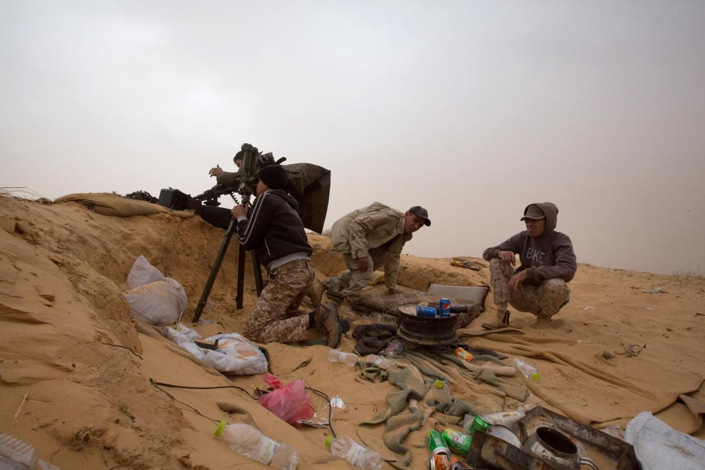 Combattenti in Libia (La Presse)