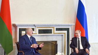 Vladimir Putin e Alexander Lukashenko