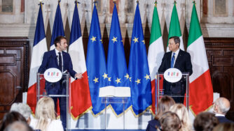 Trattato del Quirinale - Conferenza stampa di Mario Draghi ed Emmanuel Macron