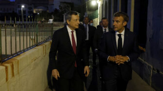 Marsiglia, Emmanuel Macron riceve Mario Draghi