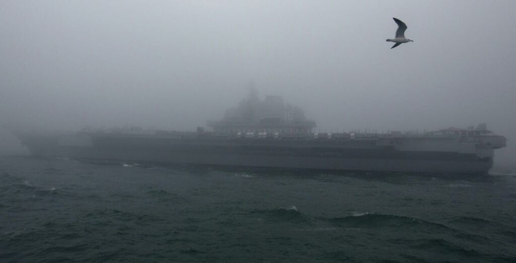 Portaerei cinese (La Presse)