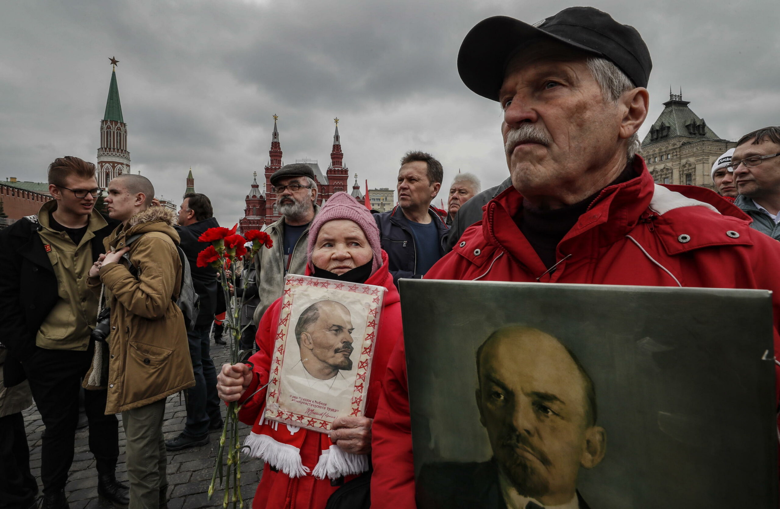 I comunisti celebrano il compleanno di Lenin