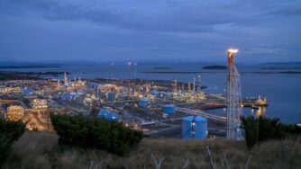 Impianto gas in Norvegia (ANSA)