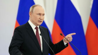 Vladimir Putin al Cremlino (ANSA)