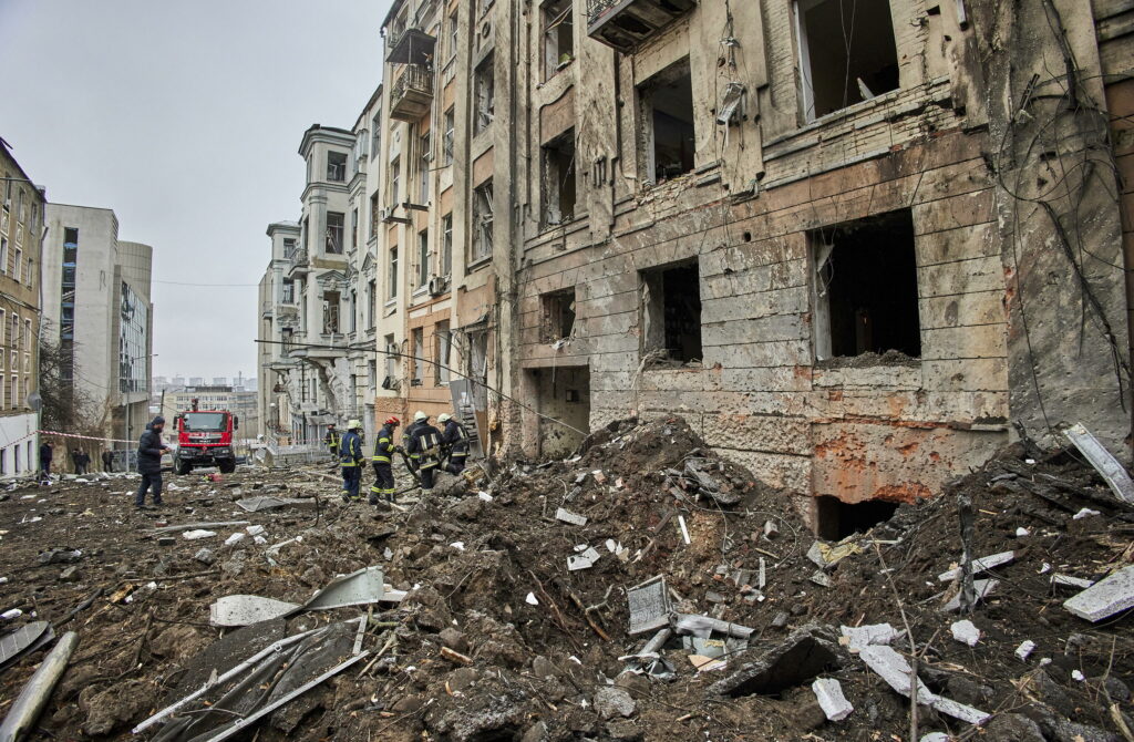 Kharkiv, distruzione dopo attacco russo (ANSA)