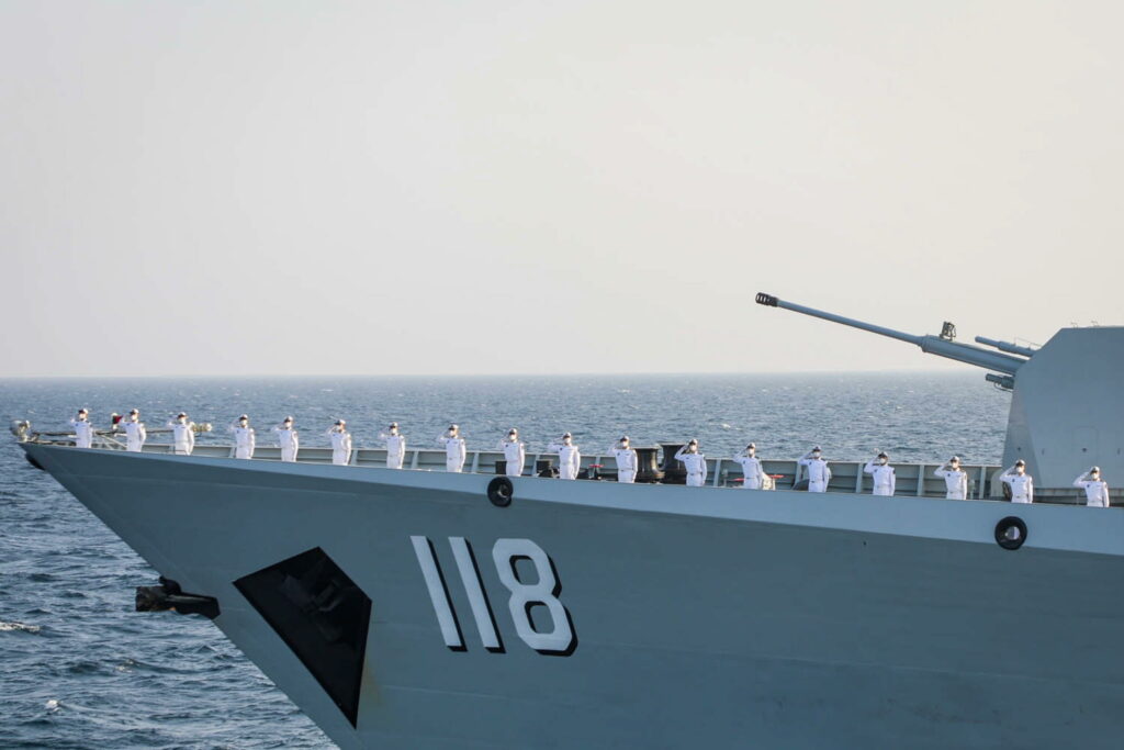 Joint naval excercise in the Indian Ocean