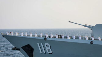 Joint naval excercise in the Indian Ocean