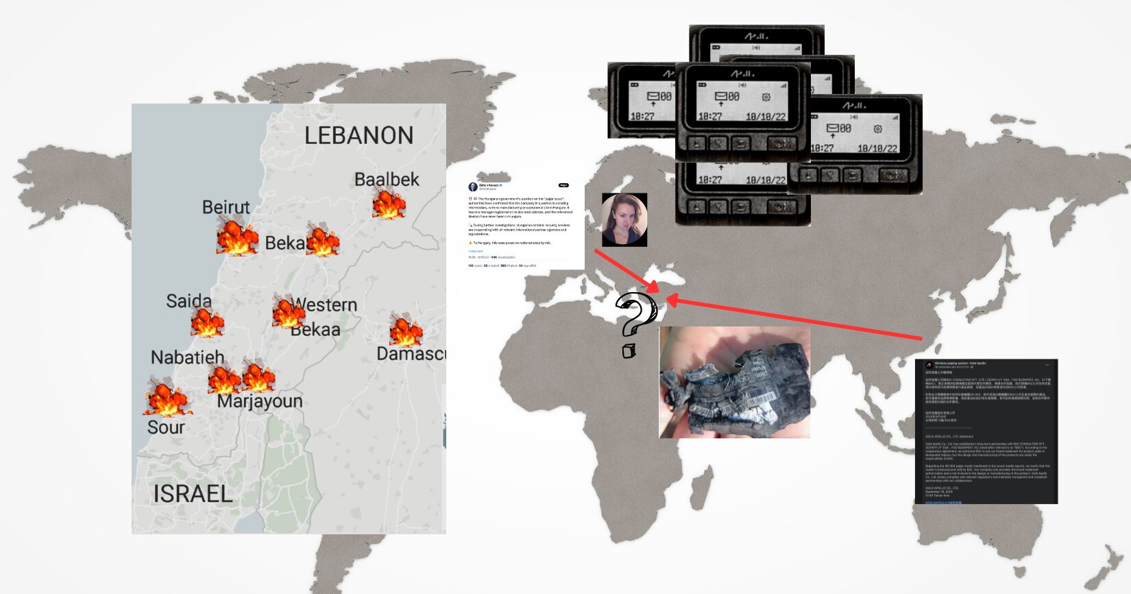 Taiwan, Budapest, Beirut… La lunga e misteriosa strada dei cercapersone esplosivi