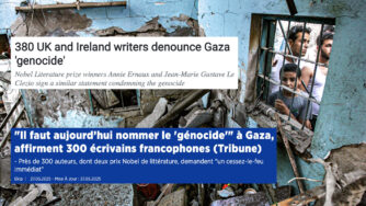 Oltre 600 scrittori francofoni e anglosassoni: a Gaza è genocidio