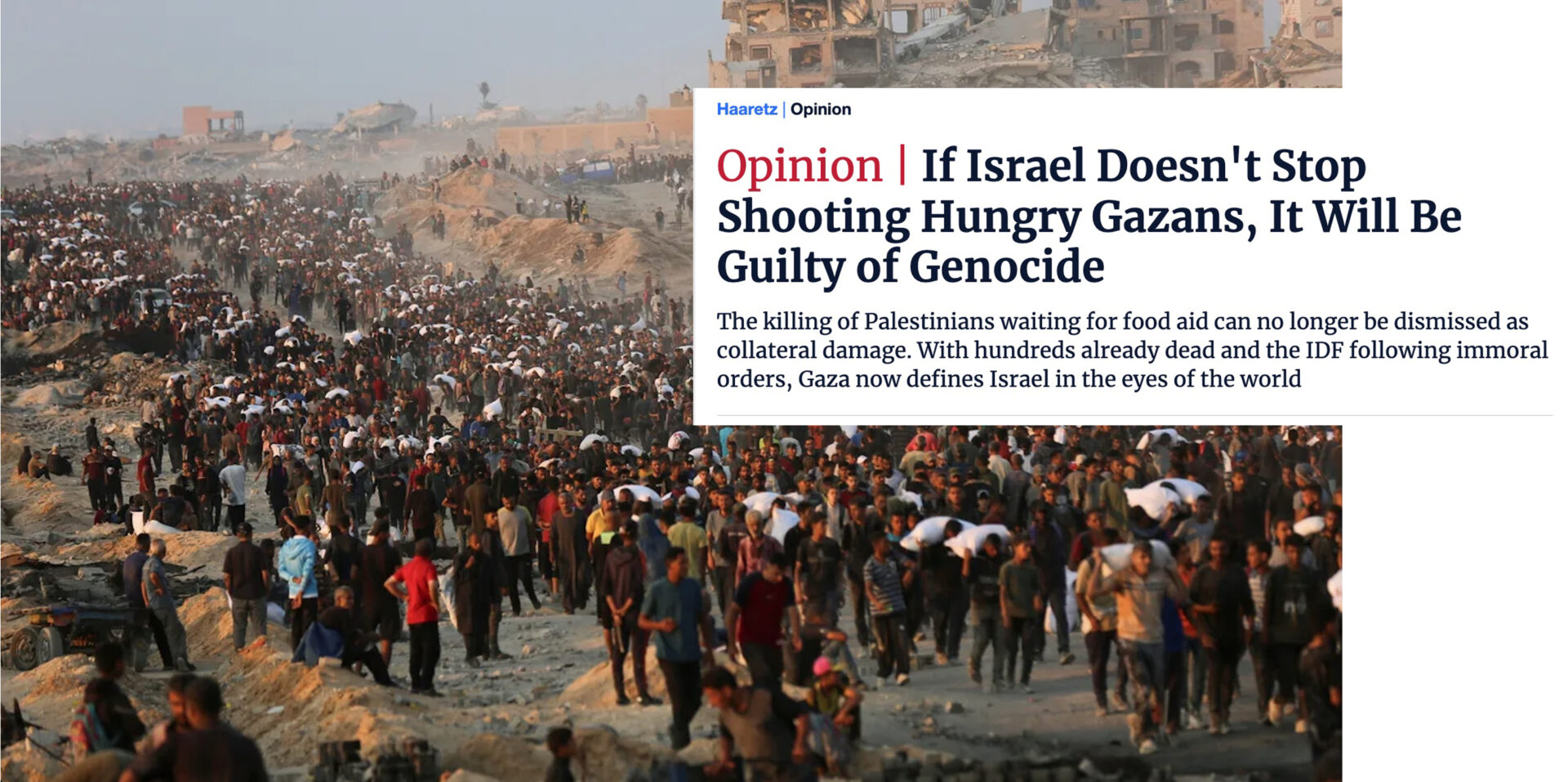haaretz gaza un campo di sterminio