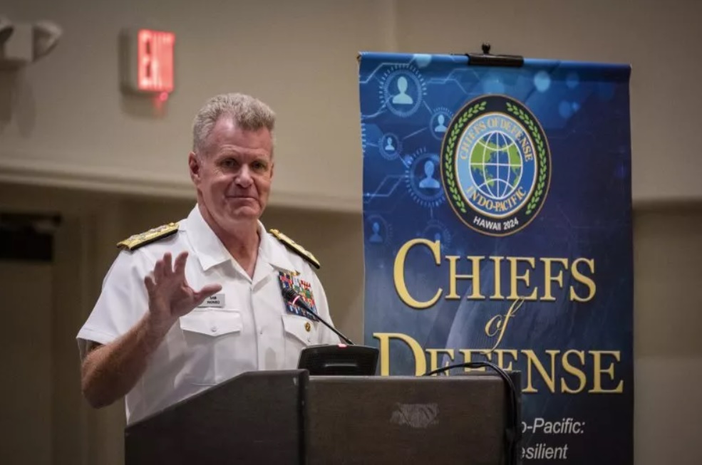l ammiraglio paparo comandante usa dell indo pacifico la cina fa le prove per invadere taiwan